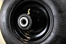 13x6.50-6 Semi-Pneumatic Flat Free Smooth with 6x4.5 Black Wheel (Set of Two)-5