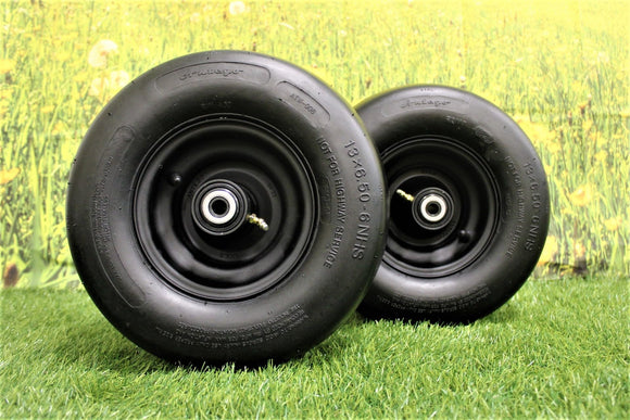 Antego Tire & Wheels - OEM Match or Greenworks 3420072337 13x6.50-6 Tire Wheel Assembly (Qty: 1) | Fits Greenworks Crossover 42"