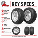 Antego Tire & Wheel 15x6.00-8 Front Wheel for Dixie Chopper 402064, 2-Pack-7