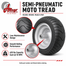 Antego Tire & Wheel 15x6.00-8 Front Wheel for Dixie Chopper 402064, 2-Pack-6