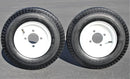 Set of Two 4.80-8 White Trailer Tire Assemblies-3