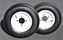 Set of Two 4.80-8 White Trailer Tire Assemblies-2