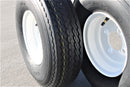 Antego Tire and Wheel (Set of 2) 5.70x8 Trailer Tire and Wheel Assemblies, White 4 Lug Trailer Tires and Wheels, 6 Ply, Load Range C-3