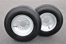 Antego Tire and Wheel (Set of 2) 4.80-8 Tire and Wheel Assemblies, Galvanized 4 Lug Trailer Tires and Wheels, 6 Ply, Load Range C-2
