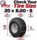 Antego 20x8.00-8 Assemblies Compatible with Husqvarna & Craftsman, 2 Pack-2