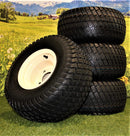(Set of 4) Beige/Tan Steel Wheels with 18x9.50-8 4 Ply Turf Tires for Golf Cart and Lawn and Garden Equipment-2