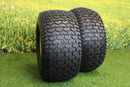 20x10.00-8 Tires with 8x7 John Deere Yellow Wheels 2 Ply for Lawn & Garden Mower Turf Tires (Set of 4)-5