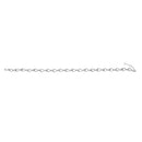 .925 Sterling Silver 1/2 Cttw Linked Infinity Anklet-3