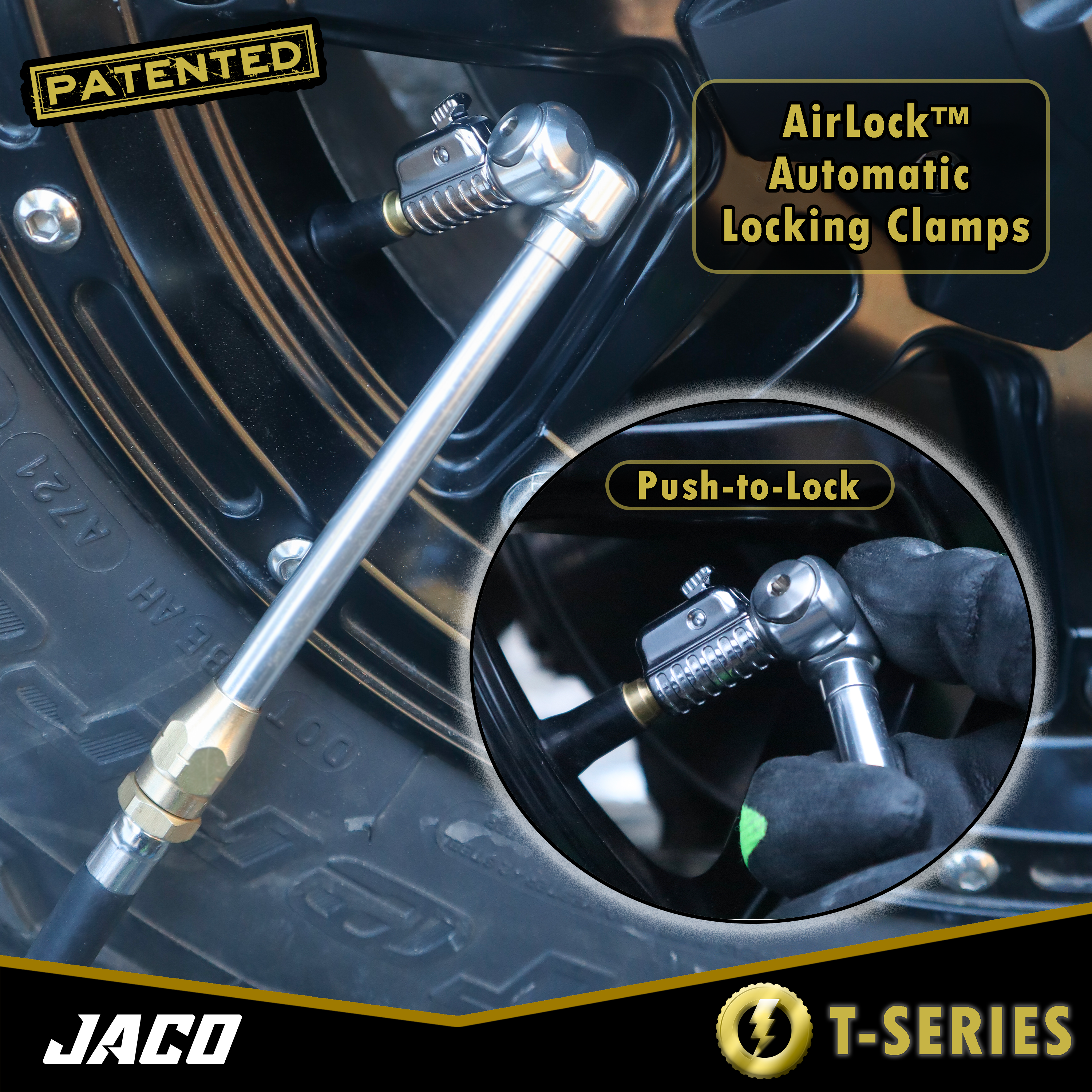 Lightning™ T-Series Tire Air Chuck | Open Flow, 1/4" F-NPT