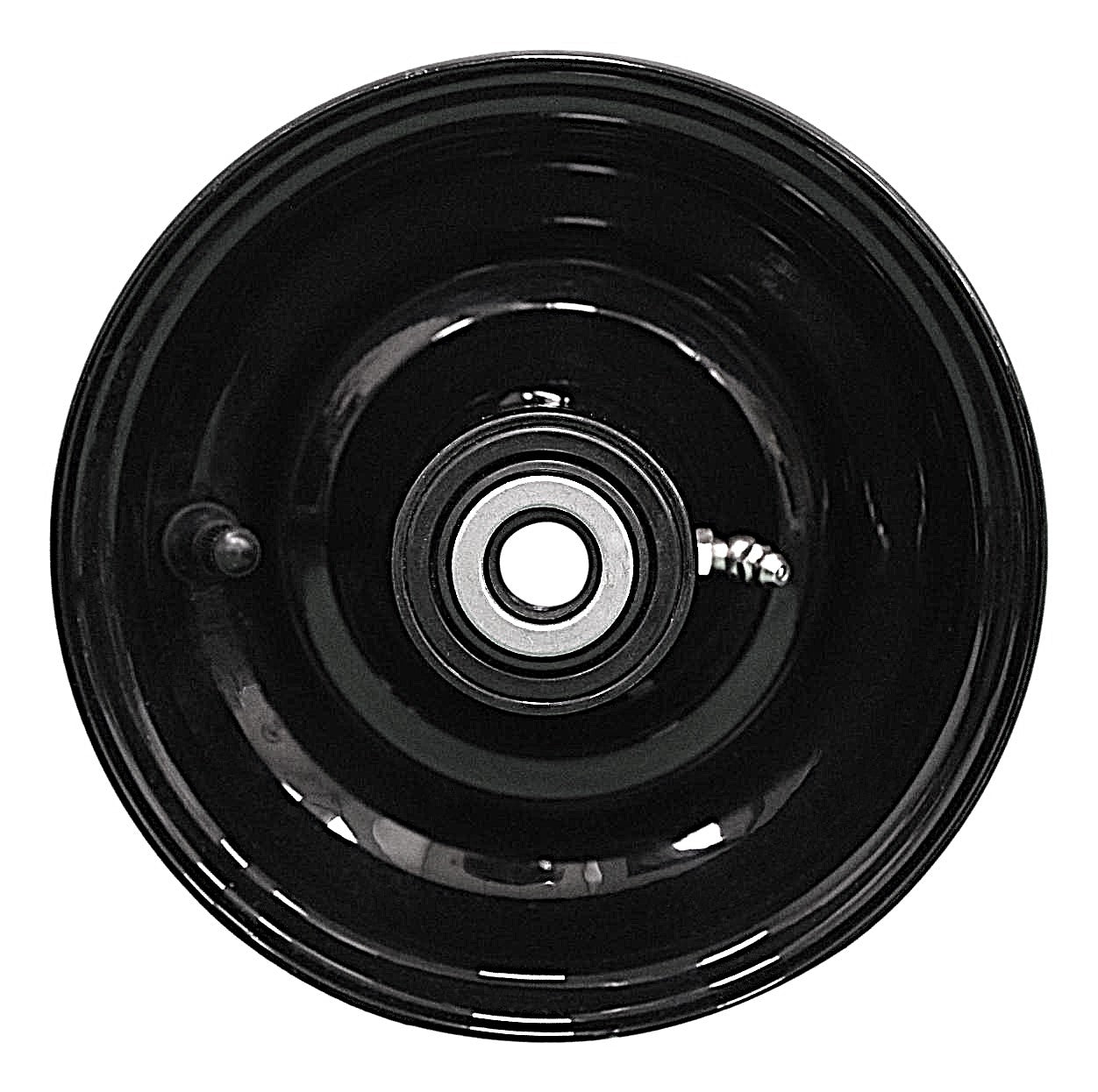 6x3.25 Hubbed Wheel-  Black - (Set of 4)