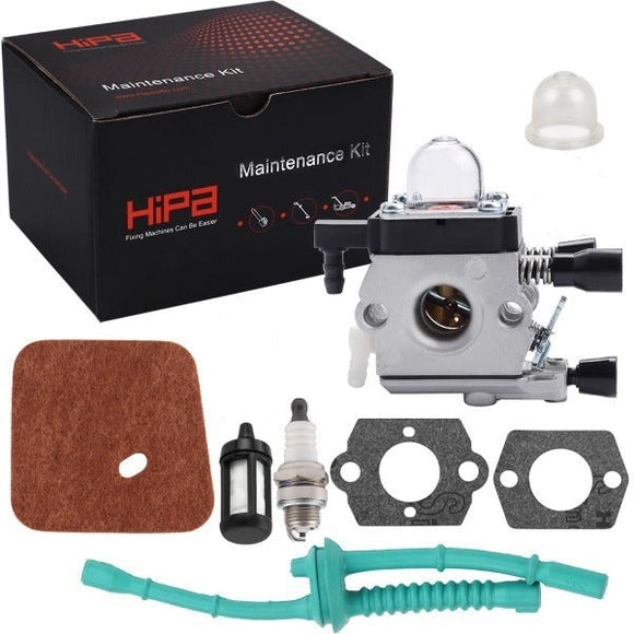 Hipa C1Q-S97 FS55 Carburetor Kit for Stihl FS 55 FS38 FS45 FS46 FC55 HL45 KM55 Engine Trimmer # C1Q-S186 C1Q-S187 C1Q-S53 C1Q-S291 4140-120-0619