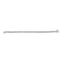 .925 Sterling Silver 1/4 Cttw Diamond Station and S Link Bracelet-3