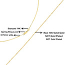 Solid 14K Yellow Gold 0.75mm Classic Box Chain Necklace. Unisex Chain - Size 16 Inches-10