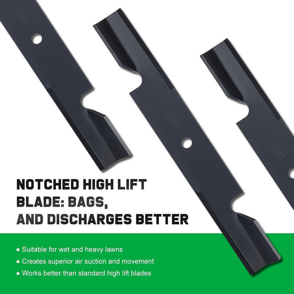 3-Pack 482878 Blades for Scag Tiger Cub Wildcat Turf Tiger 36 52 inch Deck Mower Replace Ferris 21227S 5101756s 5021227 Scag 482462 481711