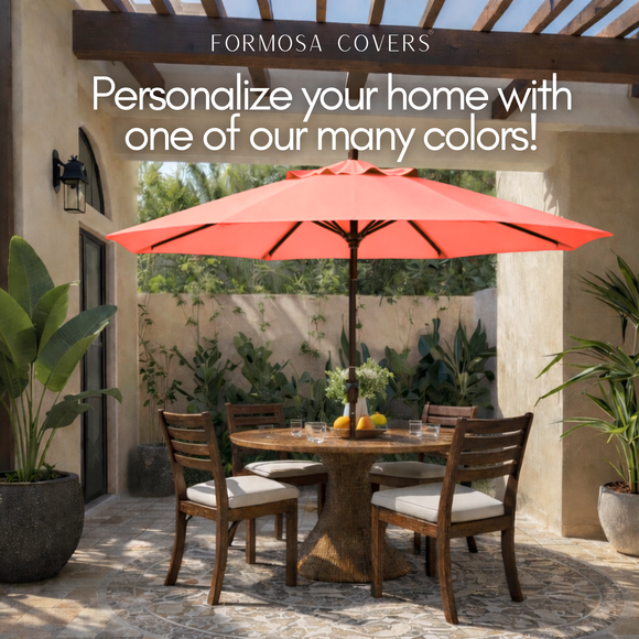 9ft Market Patio Umbrella 8 Rib Replacement Canopy Peach Coral