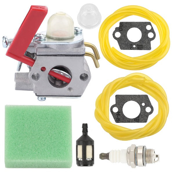 Carburetor Kit for Homelite UT20760 UT20764 UT20769 US20751 UT15180 UT15176 B25C D725CD D825SB String Trimmer Replace C1M-W44 984534001 - 0
