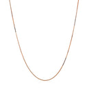 14k Rose Gold Classic Box Chain 0.45mm-7