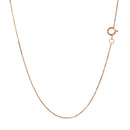 14k Rose Gold Classic Box Chain 0.45mm-8