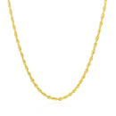 2.0mm 14k Yellow Gold Light Rope Chain-8