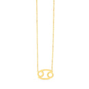 14K Yellow Gold Cancer Necklace-3