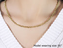 4.0mm 14k Yellow Gold Diamond Cut Cable Link Chain-12
