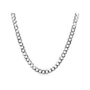 2.6mm 14k White Gold Solid Curb Chain-5