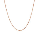 14k Rose Gold Singapore Chain 1.0mm-7