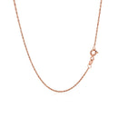 14k Rose Gold Singapore Chain 1.0mm-8