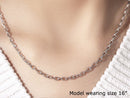 3.5mm 14k White Gold Pendant Chain with Textured Links-13