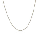 10k White Gold Wheat Chain 1.0mm-6