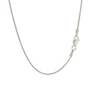 10k White Gold Wheat Chain 1.0mm-7