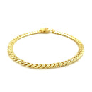 5.0mm 14k Yellow Gold Classic Miami Cuban Solid Bracelet-6