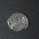 14k White Gold Diamond Cut Cable Link Chain 1.8mm-12