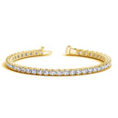 Lab Grown Round Diamond Tennis Bracelet in 14k Yellow Gold (10 cctw F/G  VS2/SI1)-4