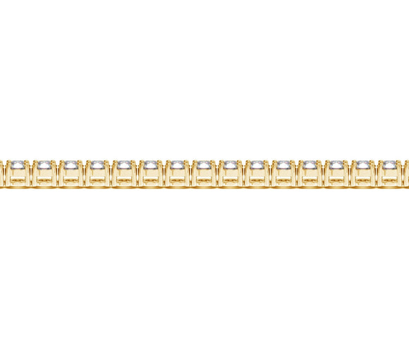 Lab Grown Round Diamond Tennis Bracelet in 14k Yellow Gold (10 cctw F/G  VS2/SI1)