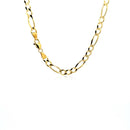 10K Yellow Gold Solid Figaro Chain (4.50 mm)-9