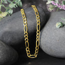 10K Yellow Gold Solid Figaro Chain (4.50 mm)-10