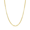 14k Yellow Gold Diamond Cut Cable Link Chain 1.8mm-8