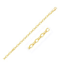 3.2mm 14k Yellow Gold Oval Rolo Chain-8