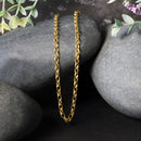 3.2mm 14k Yellow Gold Oval Rolo Chain-10