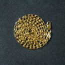 3.2mm 14k Yellow Gold Oval Rolo Chain-12