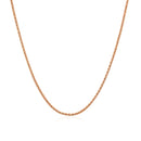 14k Rose Gold Adjustable Popcorn Chain 1.3mm-7