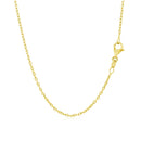 14k Yellow Gold Round Cable Link Chain 1.5mm-11