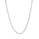 10k White Gold Gourmette Chain 1.5mm-8
