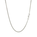 10k White Gold Gourmette Chain 1.5mm-10