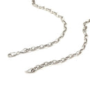 4.6mm 14k White Gold Oval Rolo Chain-9