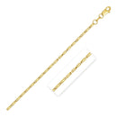 Diamond Cut Fancy Links Pendant Chain in 14k Yellow Gold (1.5mm)-7