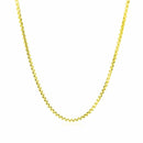 14k Yellow Gold Round Box Chain 1.7mm-8