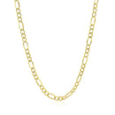 3.5mm 14k Yellow Gold Lite Figaro Chain-6