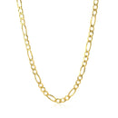 10K Yellow Gold Solid Figaro Chain (3.70 mm)-5